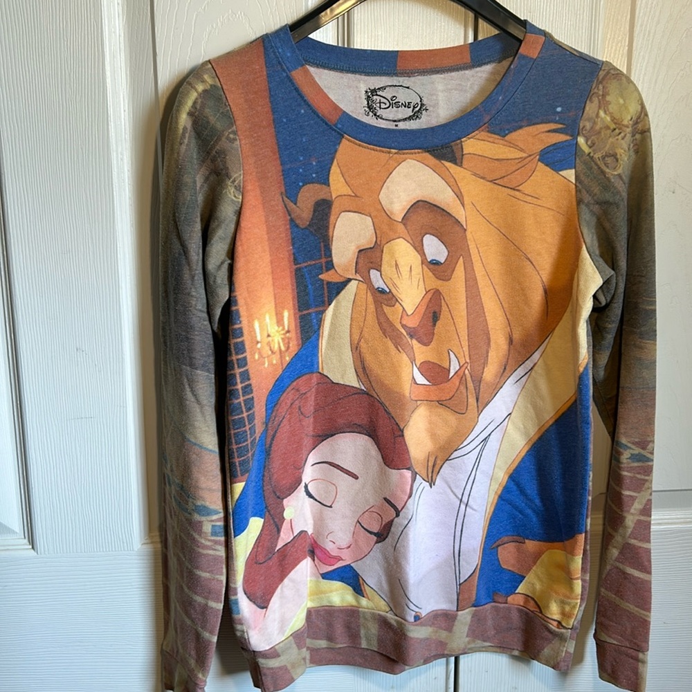 Beauty & The Beast long sleeve light weight sweatshirt tee